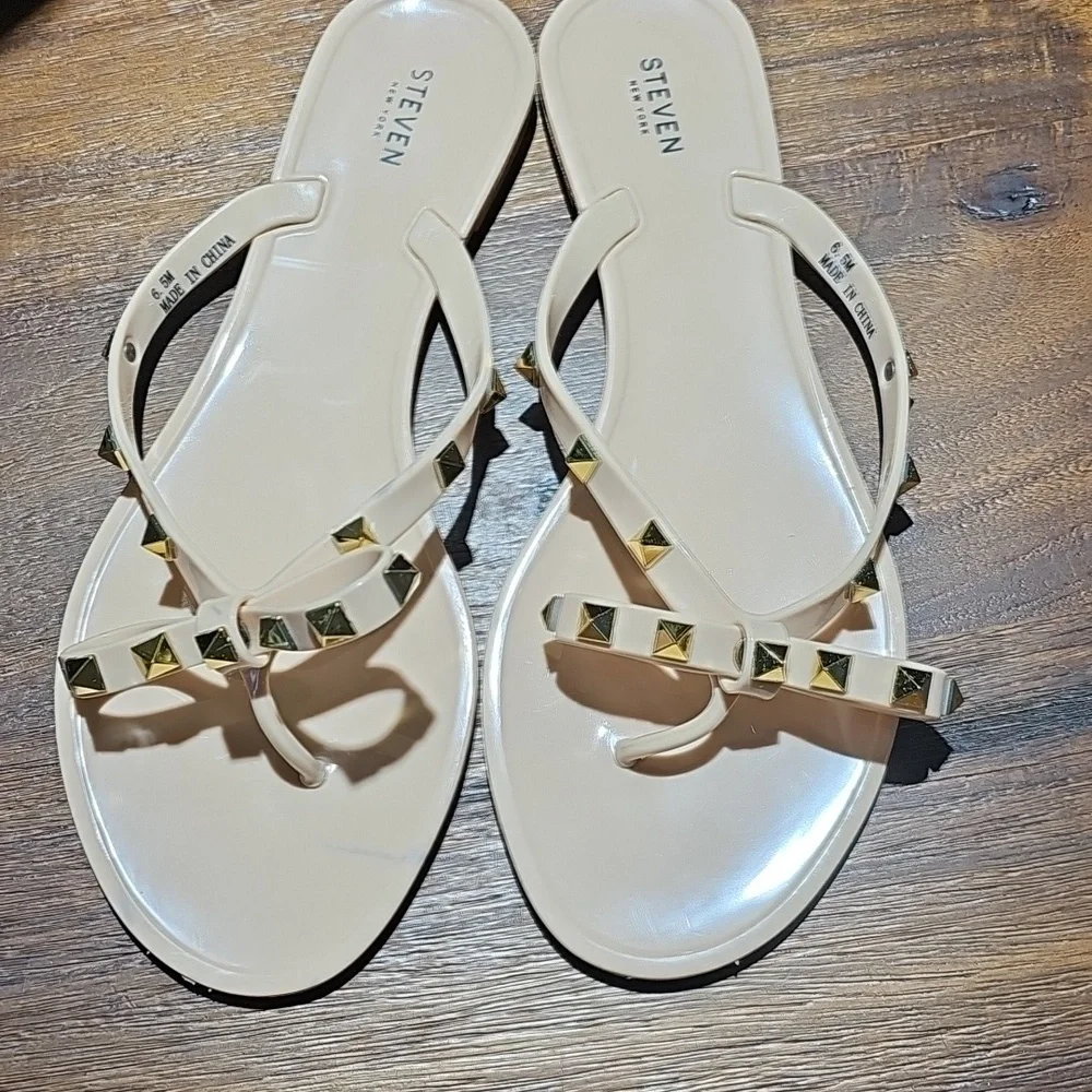 Steven New York  Women's Sandals with Gold Studs